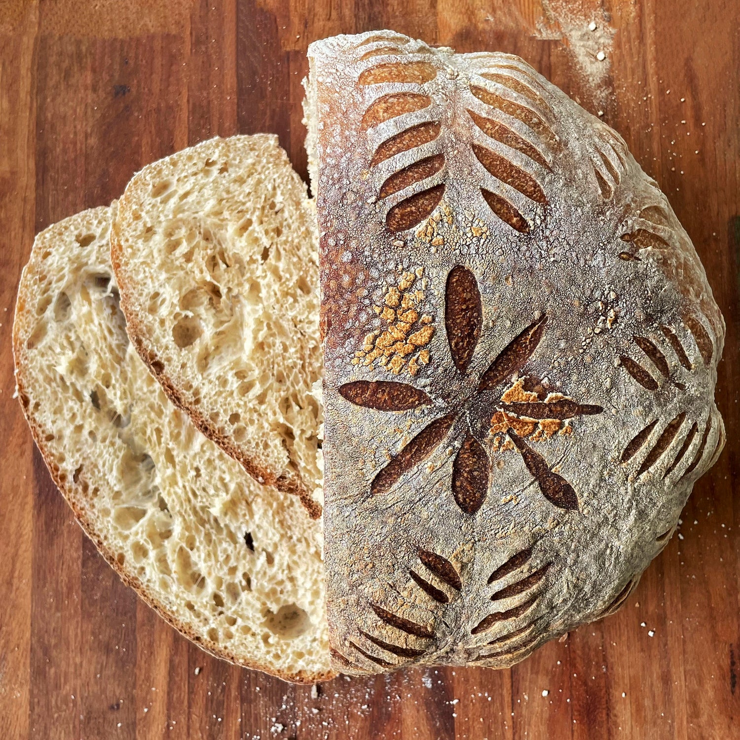Rise Artisanal's handmade healthy vegan classic sourdough boule baked fresh in Quezon City Metro Manila Philippines