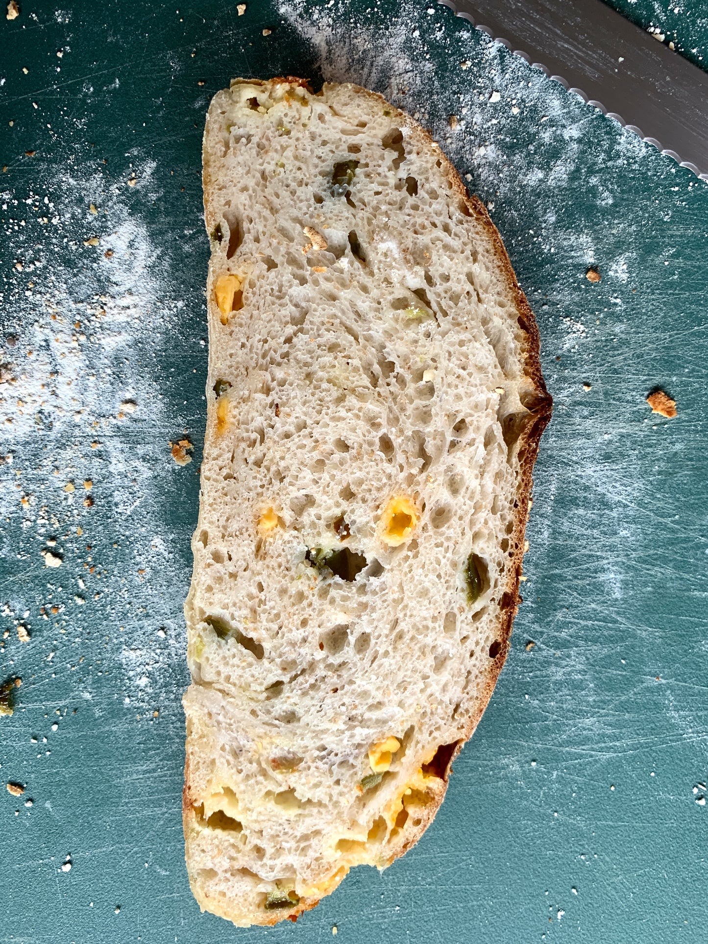 Jalapeno Cheddar Sourdough Batard