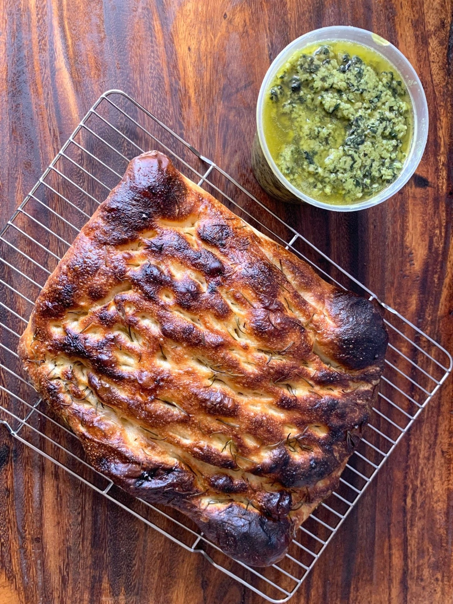 Classic Sourdough Focaccia and Dip - Rise Artisanal