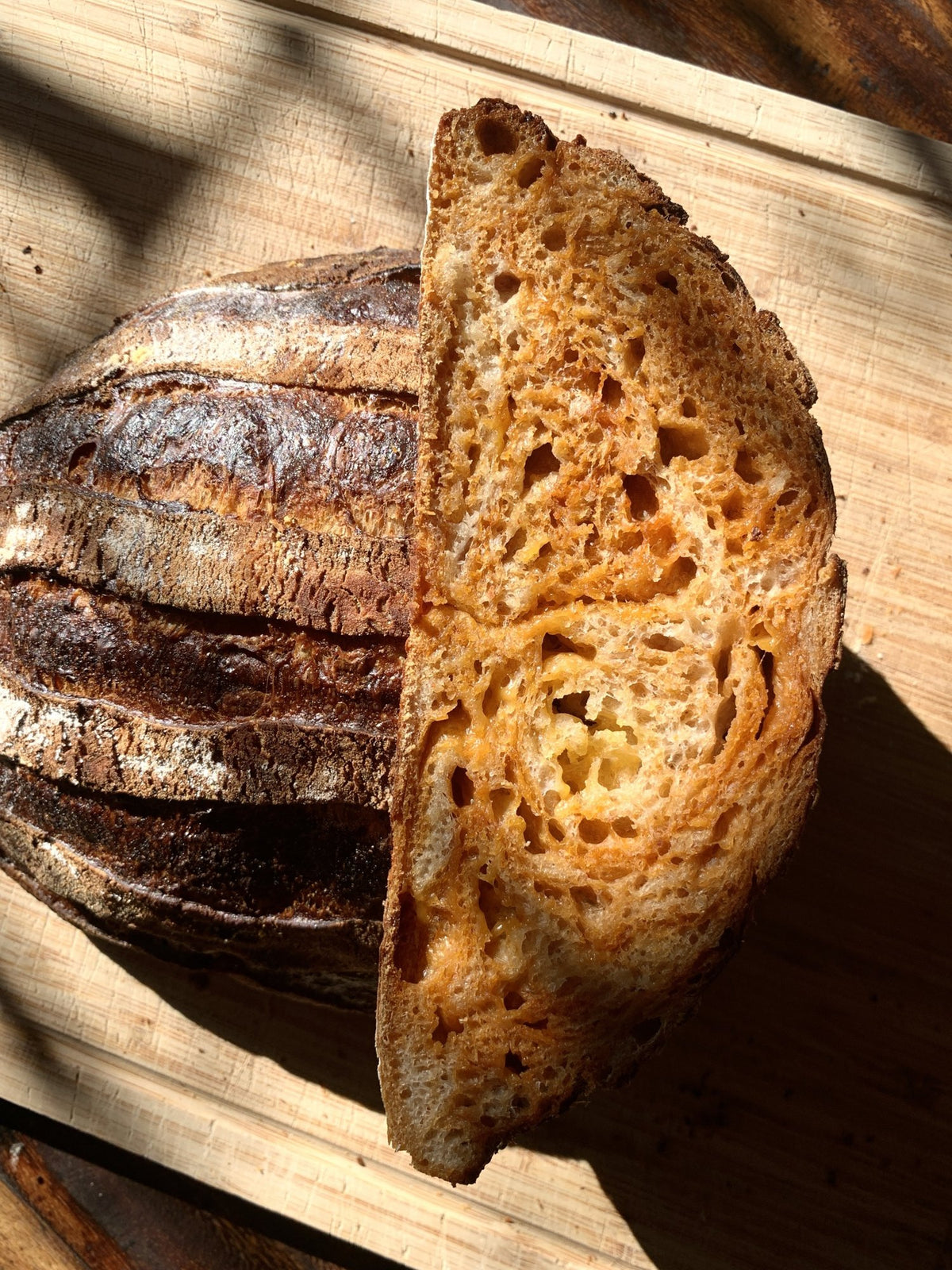 Gochujang Cheddar Sourdough Boule