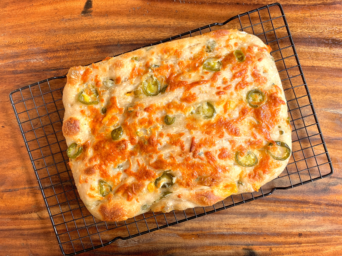 Jalapeno Cheddar Sourdough Focaccia