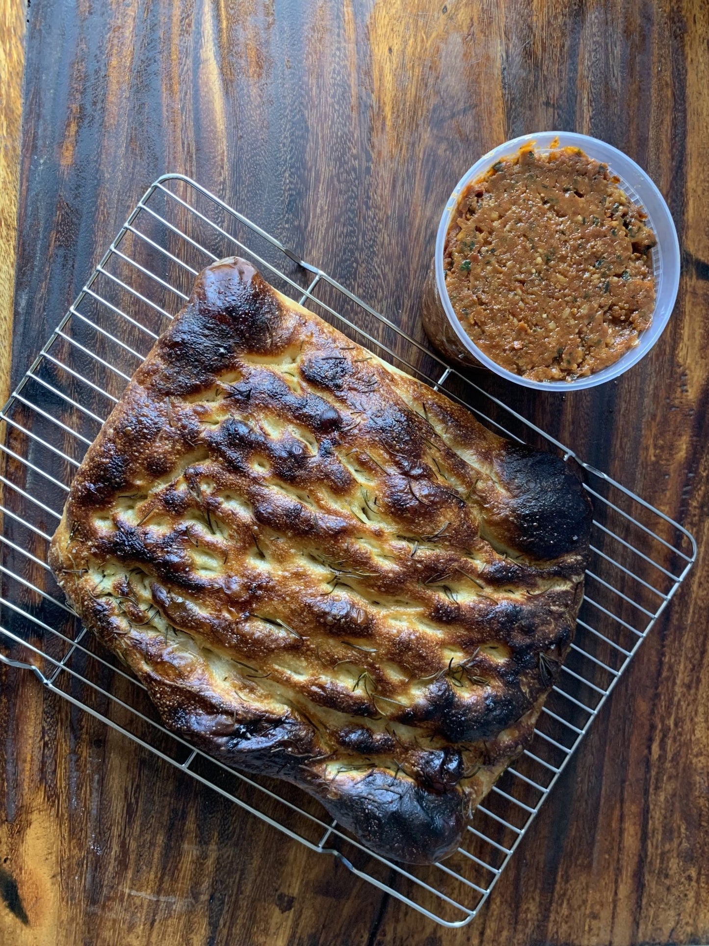 Classic Sourdough Focaccia and Dip - Rise Artisanal
