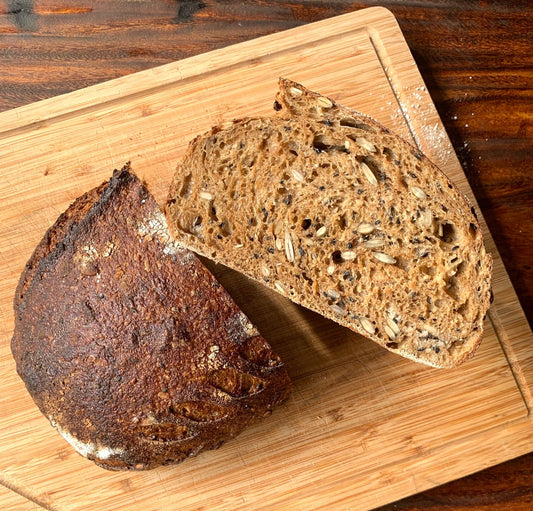 Seeded Dark Rye Sourdough Batard - Rise Artisanal