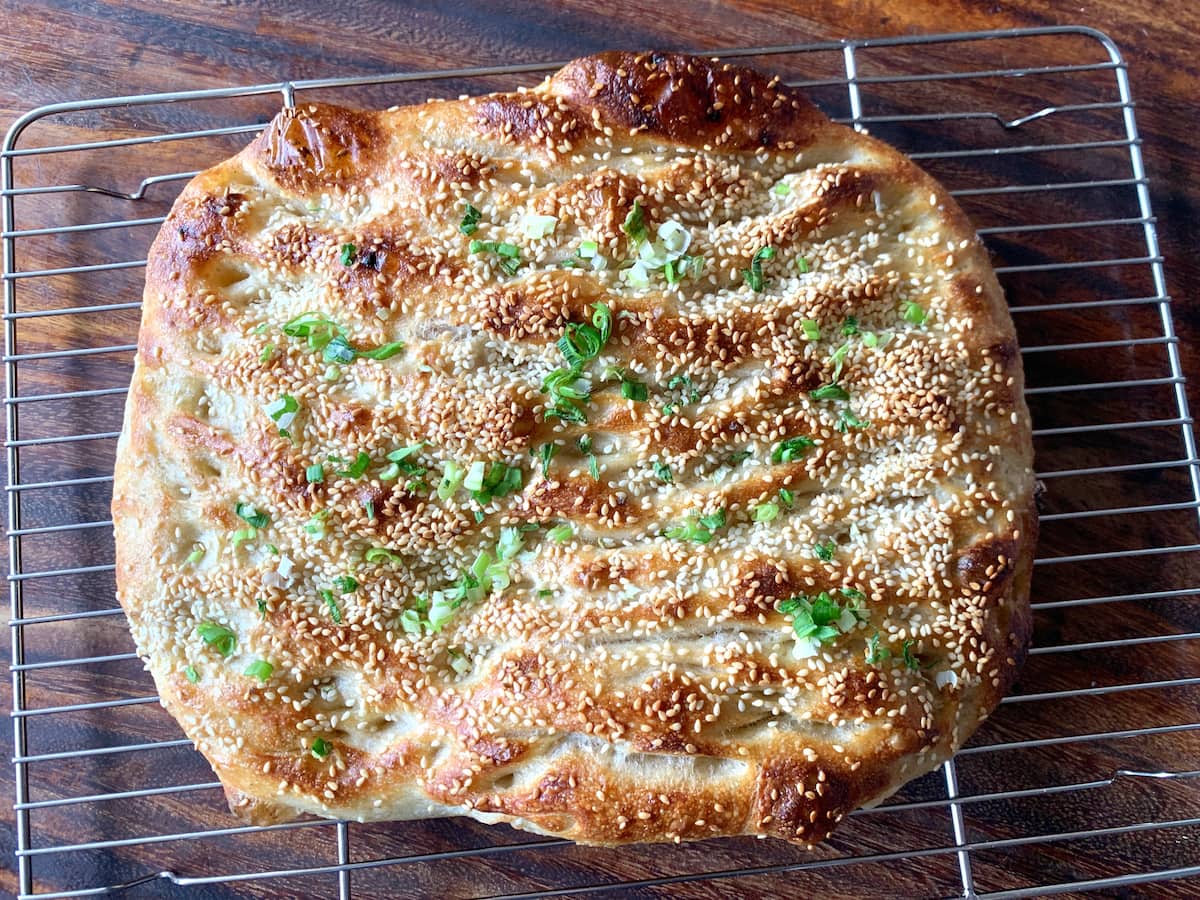 Sesame Scallion Sourdough Focaccia - Rise Artisanal