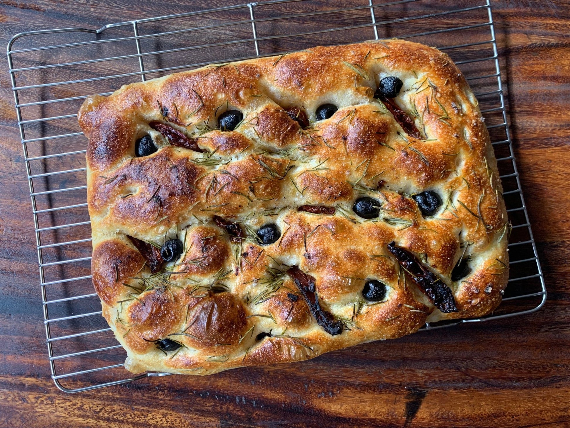 Olives and Sun - dried Tomatoes Sourdough Focaccia - Rise Artisanal