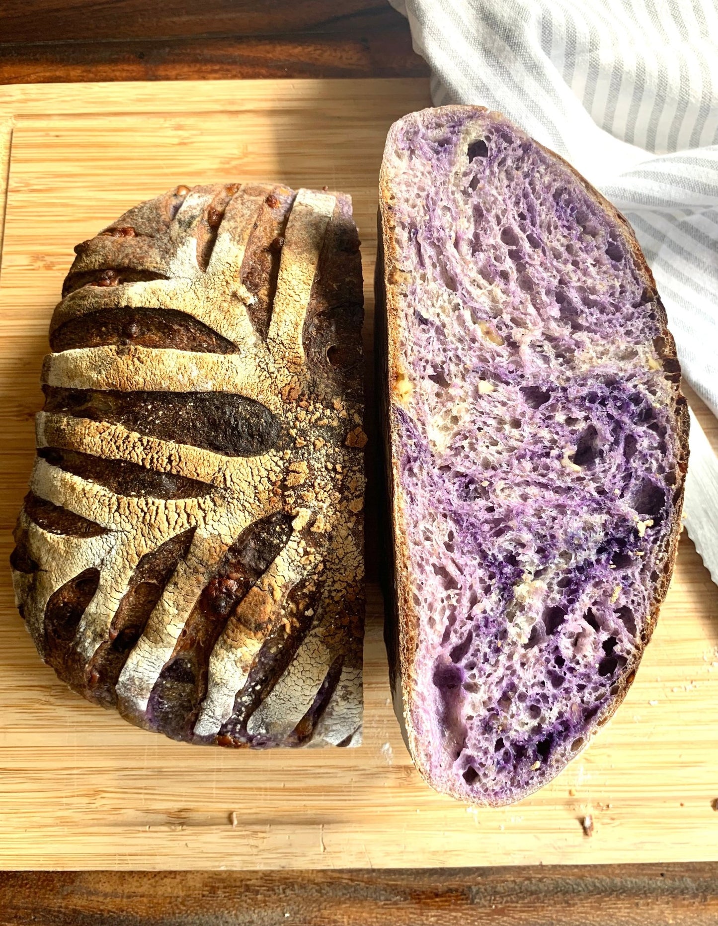 Ube Queso Sourdough Batard - Rise Artisanal