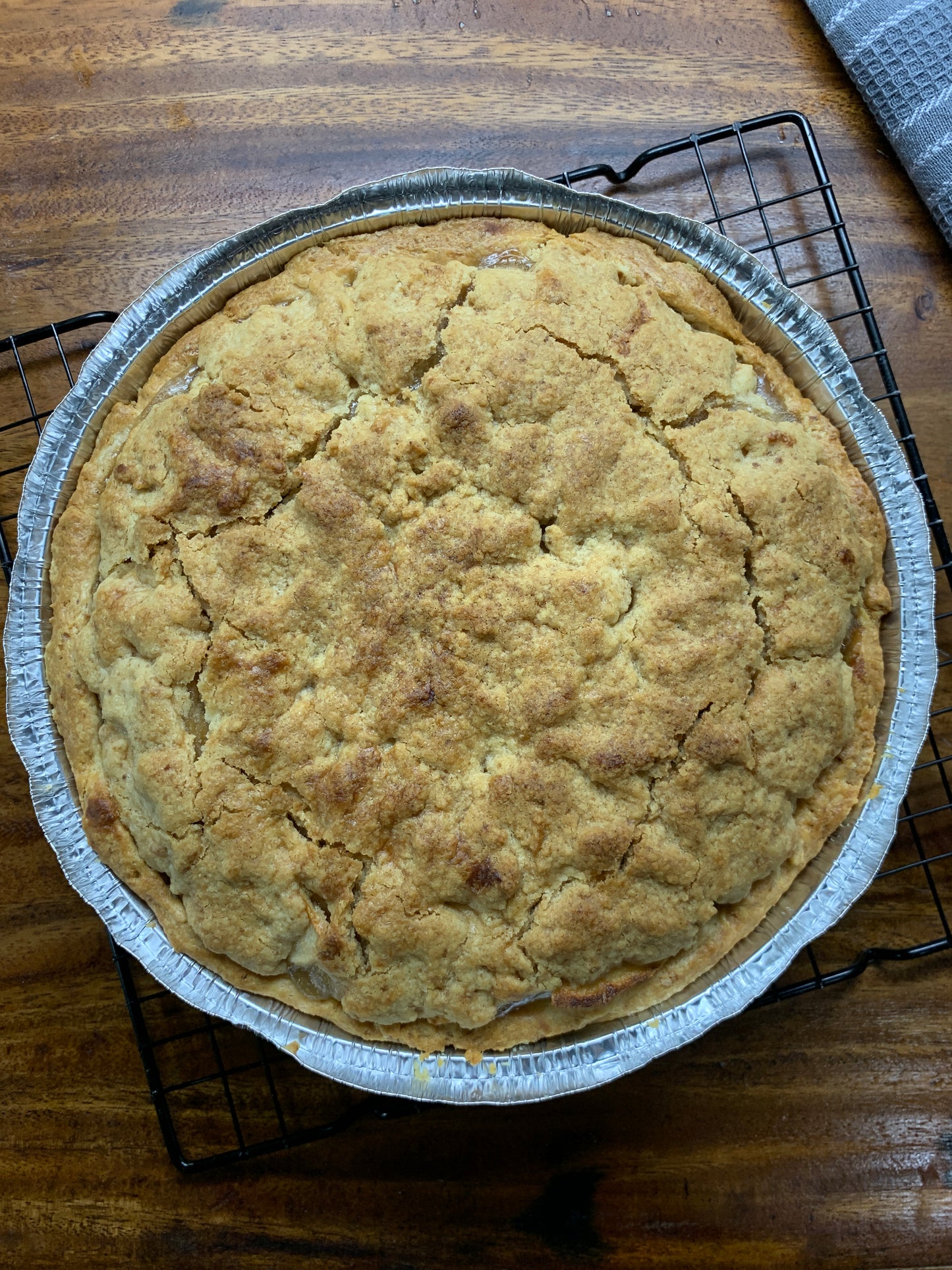 Dutch Apple Pie on Sourdough Crust (baked)