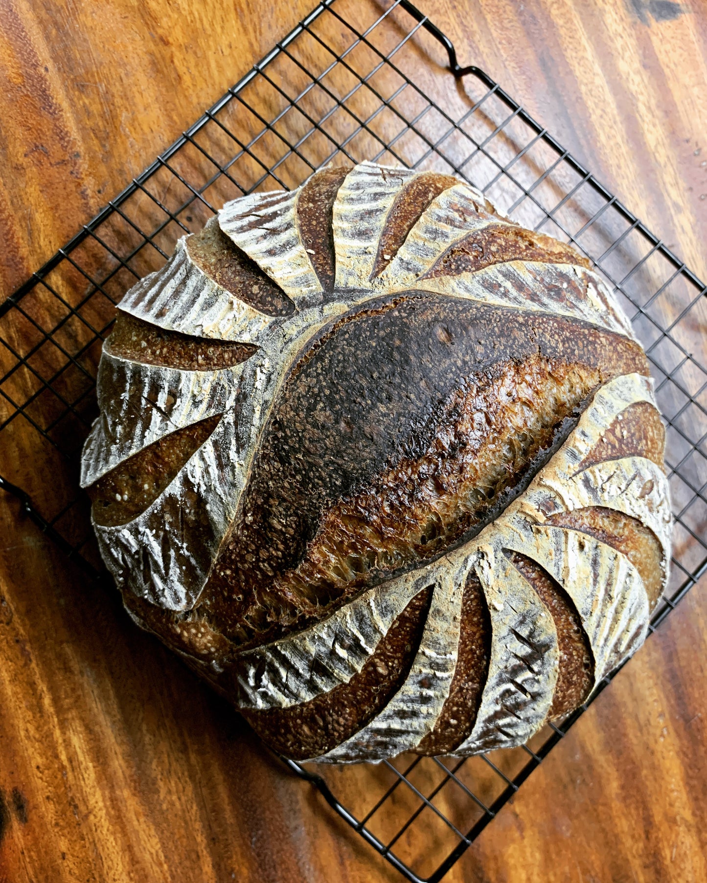 Dark Rye Sourdough Boule