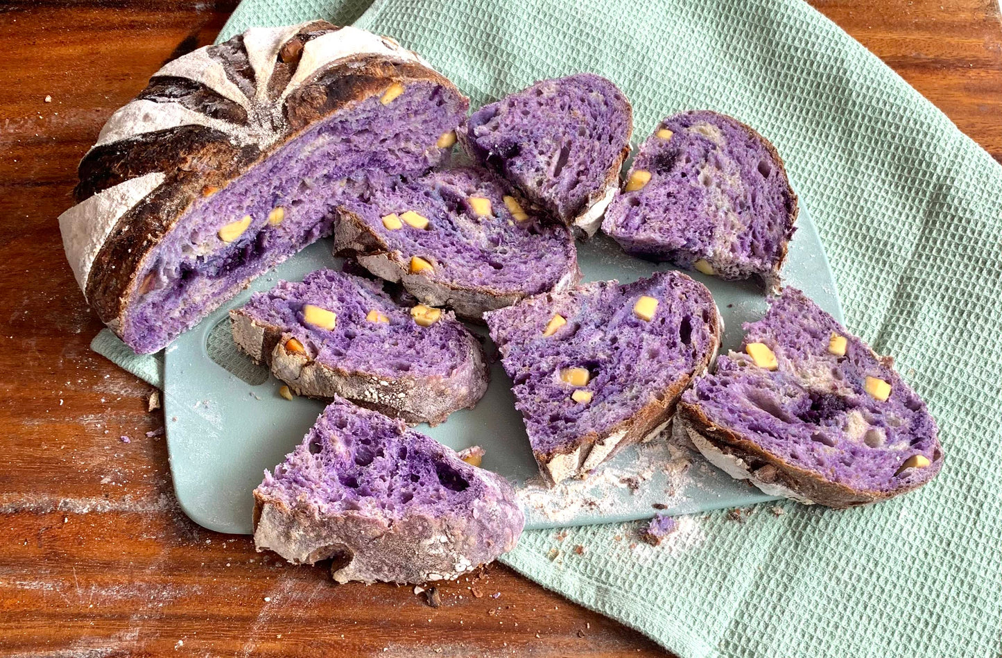 Ube Queso Sourdough Batard